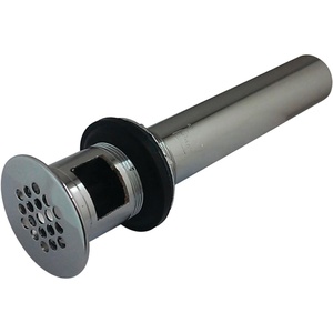 image:imageKingston Brass KB5008 Fauceture Grid Drain with Overflow Hole 114 inch by 6inch 17 gauge Satin NickelPolished Chrome
