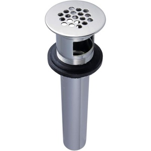 image:imageKingston Brass KB5008 Fauceture Grid Drain with Overflow Hole 114 inch by 6inch 17 gauge Satin NickelPolished Nickel