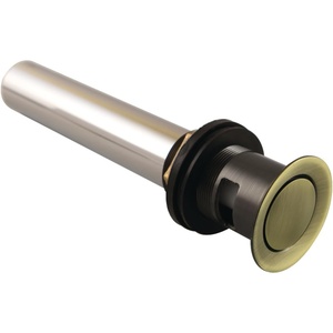 image:imageKingston Brass KB8100MB Push PopUp Drain with Overflow 22 Gauge Matte BlackAntique Brass
