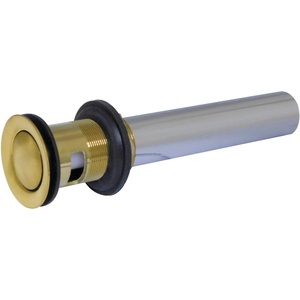 image:imageKingston Brass KB8100MB Push PopUp Drain with Overflow 22 Gauge Matte BlackBrushed Brass