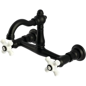 image:imageKingston Brass KS3250PX Vintage Wall Mount Kitchen Faucet Matte BlackMatte Black