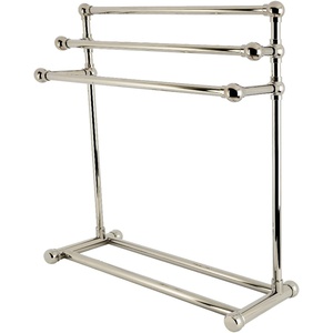 image:imageKingston Brass SCC8236 Maximilien 28 Freestanding Pedestal 3Tier Towel Rack Polished Nickel