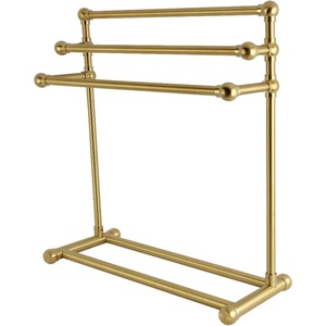 image:imageKingston Brass SCC8237 Maximilien 28 Freestanding Pedestal 3Tier Towel Rack Brushed Brass