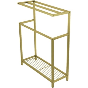 image:imageKingston Brass SCC8360 Edenscape Freestanding Iron Towel Rack Matte BlackBrushed Brass