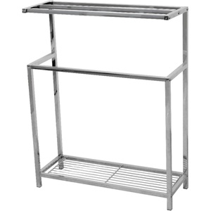 image:imageKingston Brass SCC8360 Edenscape Freestanding Iron Towel Rack Matte BlackPolished Chrome