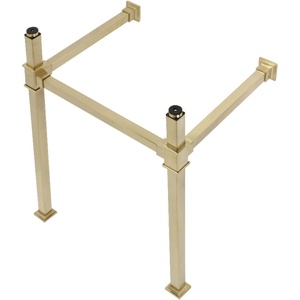 image:imageKingston Brass VPB3322SQ7 Monarch 22Inch Stainless Steel Console Sink Legs Brushed BrassPolished Chrome