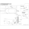 image:imageAqua Eden 59Inch Acrylic Freestanding Tub with Faucet Combo WhiteOil Rubbed BronzeWhitePolished Chrome