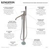 image:imageAqua Eden 59Inch Acrylic Freestanding Tub with Faucet Combo WhitePolished ChromeWhiteOil Rubbed Bronze