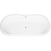 image:imageAqua Eden VCT7D663025 66Inch Cast Iron Double Ended Pedestal Tub with 7Inch Faucet Drillings White