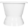 image:imageAqua Eden VCTND663024 66Inch Cast Iron Double Ended Pedestal Tub No Faucet Drillings White