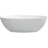 image:imageAqua Eden VRTRS713522 Acrticstone 71Inch Solid Surface Freestanding Tub with Drain Matte White