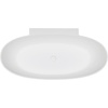 image:imageAqua Eden VRTRS713522 Acrticstone 71Inch Solid Surface Freestanding Tub with Drain Matte White