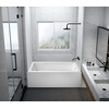 image:imageAqua Eden VTAP6032R22C 60Inch AntiSkid Acrylic 3Wall Alcove Tub with Right Hand Drain Hole White