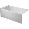 image:imageAqua Eden VTAP6032R22C 60Inch AntiSkid Acrylic 3Wall Alcove Tub with Right Hand Drain Hole White