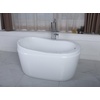 image:imageAqua Eden VTRS523030 52Inch Acrylic Freestanding Tub with Drain and Integrated Seat White