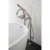 image:imageAqua Vintage CCK8107DL Concord Freestanding Tub Faucet with Supply Line Stop Valve Brushed BrassBrushed Nickel
