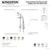 image:imageAqua Vintage CCK8107DL Concord Freestanding Tub Faucet with Supply Line Stop Valve Brushed BrassPolished Chrome