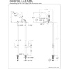 image:imageAqua Vintage CCK8107DL Concord Freestanding Tub Faucet with Supply Line Stop Valve Brushed BrassPolished Nickel