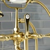 image:imageKingston Brass AE103T5 Aqua Vintage 7 in Spout Reach Deck Mount Clawfoot Tub Faucet Oil Rubbed BronzeBrushed Brass