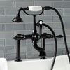 image:imageKingston Brass AE103T5 Aqua Vintage 7 in Spout Reach Deck Mount Clawfoot Tub Faucet Oil Rubbed BronzeBrushed Brass
