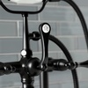 image:imageKingston Brass AE103T5 Aqua Vintage 7 in Spout Reach Deck Mount Clawfoot Tub Faucet Oil Rubbed BronzeMatte Black