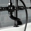 image:imageKingston Brass AE103T5 Aqua Vintage 7 in Spout Reach Deck Mount Clawfoot Tub Faucet Oil Rubbed BronzeMatte Black