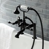 image:imageKingston Brass AE103T5 Aqua Vintage 7 in Spout Reach Deck Mount Clawfoot Tub Faucet Oil Rubbed BronzeMatte Black