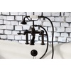 image:imageKingston Brass AE103T5 Aqua Vintage 7 in Spout Reach Deck Mount Clawfoot Tub Faucet Oil Rubbed BronzeOil Rubbed Bronze