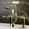 image:imageKingston Brass AE103T5 Aqua Vintage 7 in Spout Reach Deck Mount Clawfoot Tub Faucet Oil Rubbed BronzePolished Brass