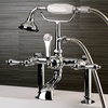 image:imageKingston Brass AE103T5 Aqua Vintage 7 in Spout Reach Deck Mount Clawfoot Tub Faucet Oil Rubbed BronzePolished Chrome