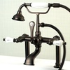image:imageKingston Brass AE108T1 Aqua Vintage 7 in Spout Reach Deck Mount Clawfoot Tub Faucet Polished ChromeOil Rubbed Bronze