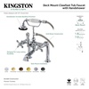 image:imageKingston Brass AE110T1 Aqua Vintage 7 in Spout Reach Deck Mount Clawfoot Tub Faucet Polished ChromeBrushed Nickel