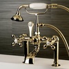 image:imageKingston Brass AE110T1 Aqua Vintage 7 in Spout Reach Deck Mount Clawfoot Tub Faucet Polished ChromePolished Brass