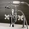 image:imageKingston Brass AE112T1 Aqua Vintage 7 in Spout Reach Deck Mount Clawfoot Tub Faucet Polished ChromePolished Chrome