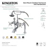 image:imageKingston Brass AE112T1 Aqua Vintage 7 in Spout Reach Deck Mount Clawfoot Tub Faucet Polished ChromePolished Chrome