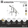 image:imageKingston Brass AE6007RKX Webb 7 Center DeckMount Clawfoot Tub Faucet with Knurled Handle and Hand Shower Brushed BrassOil Rubbed Bronze