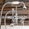 image:imageKingston Brass AE652T1 Auqa Vintage 7inch Adjustable Clawfoot Tub Faucet with Hand Shower Polished ChromePolished Chrome