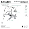 image:imageKingston Brass AE652T1 Auqa Vintage 7inch Adjustable Clawfoot Tub Faucet with Hand Shower Polished ChromePolished Chrome