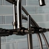 image:imageKingston Brass AE8107DKL Kaiser 2Handle 7Inch Deck Mount Clawfoot Tub Faucet with Hand Shower Brushed BrassOil Rubbed Bronze