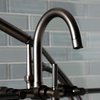 image:imageKingston Brass AE8107DKL Kaiser 2Handle 7Inch Deck Mount Clawfoot Tub Faucet with Hand Shower Brushed BrassOil Rubbed Bronze