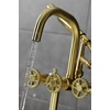 image:imageKingston Brass AE8407CG Fuller 7Inch Deck Mount Clawfoot Tub Faucet Brushed BrassBrushed Brass