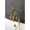 image:imageKingston Brass AE8407CG Fuller 7Inch Deck Mount Clawfoot Tub Faucet Brushed BrassBrushed Brass