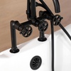 image:imageKingston Brass AE8407CG Fuller 7Inch Deck Mount Clawfoot Tub Faucet Brushed BrassMatte Black
