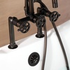 image:imageKingston Brass AE8407CG Fuller 7Inch Deck Mount Clawfoot Tub Faucet Brushed BrassOil Rubbed Bronze