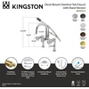 image:imageKingston Brass AE8407CG Fuller 7Inch Deck Mount Clawfoot Tub Faucet Brushed BrassPolished Chrome