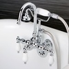 image:imageKingston Brass CC10T1 Vintage Leg Tub Filler with Hand Shower 434Inch Polished ChromePolished Chrome