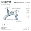 image:imageKingston Brass CC1136T1 Vintage 7Inch Deck Mount Tub Faucet Polished ChromeBrushed Nickel