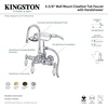 image:imageKingston Brass CC12T1 Vintage Leg Tub Faucet with Hand Shower 458Inch Polished ChromeBrushed Nickel