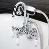 image:imageKingston Brass CC12T1 Vintage Leg Tub Faucet with Hand Shower 458Inch Polished ChromePolished Chrome