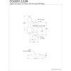 image:imageKingston Brass CC43258K 12Inch Sweat 38Inch OD Comp Straight Stop Valve with Flange Brushed Nickel